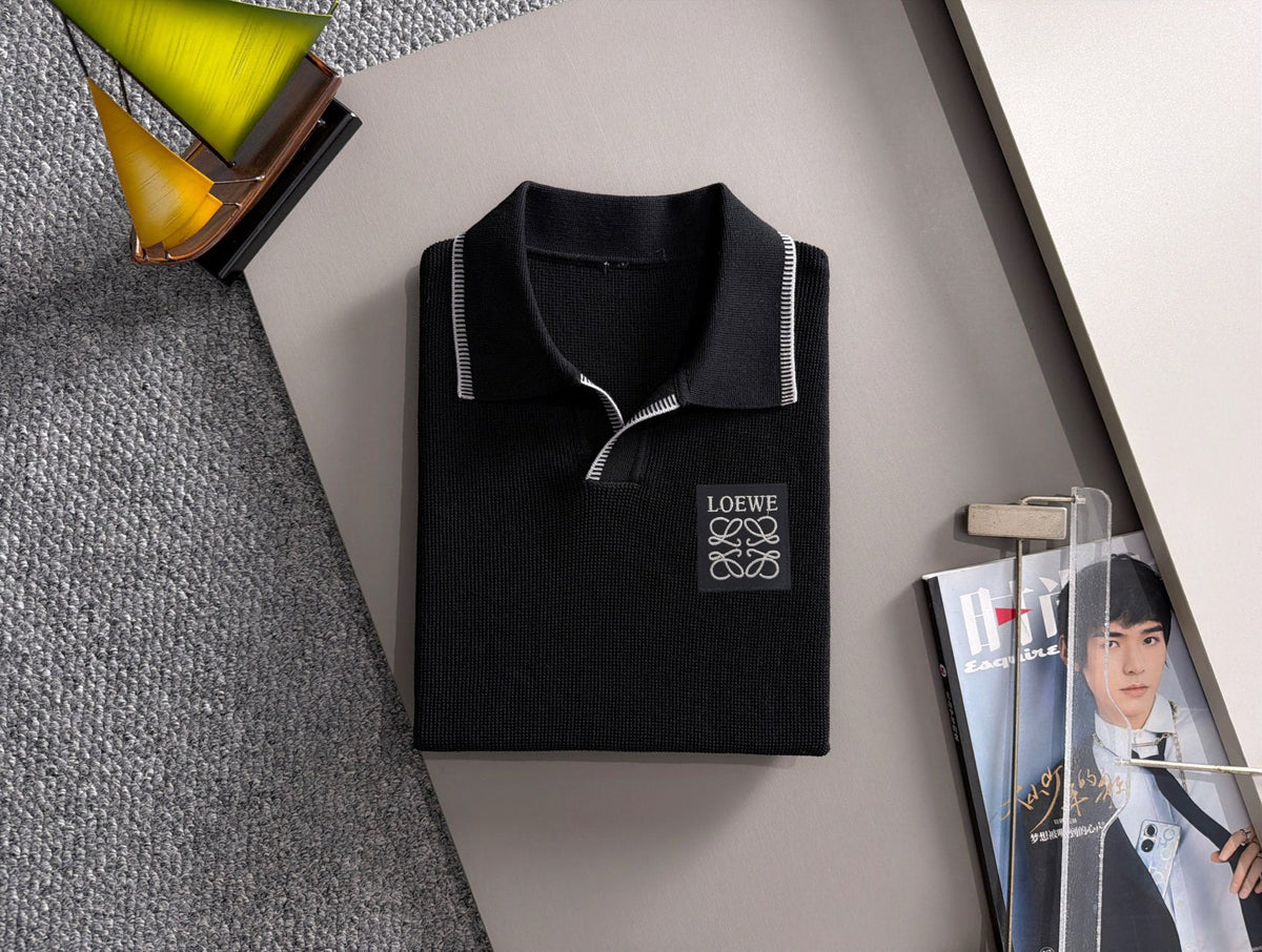 260708 High-quality new model, combed cotton yarn knitted polo shirt