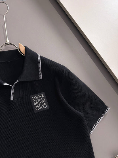 260708 High-quality new model, combed cotton yarn knitted polo shirt