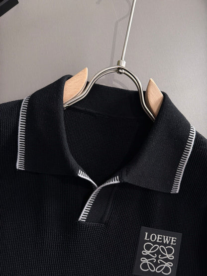 260708 High-quality new model, combed cotton yarn knitted polo shirt