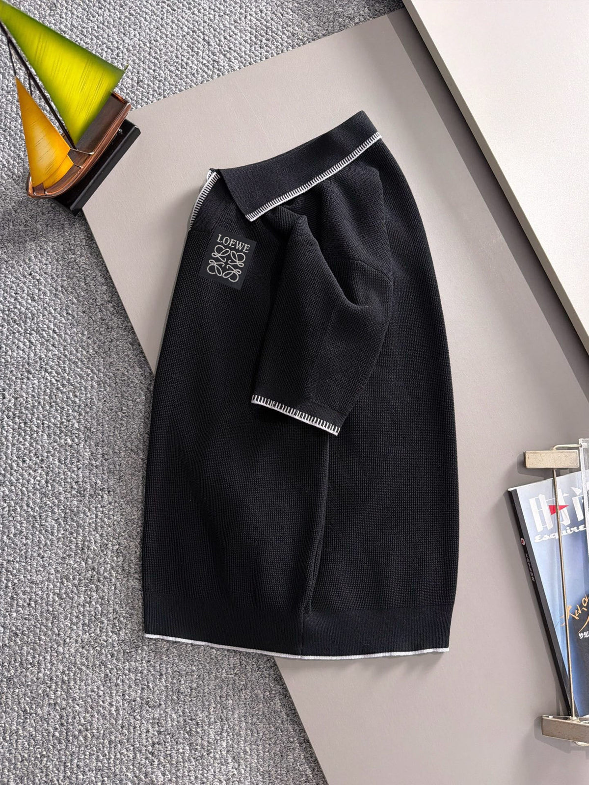 260708 High-quality new model, combed cotton yarn knitted polo shirt