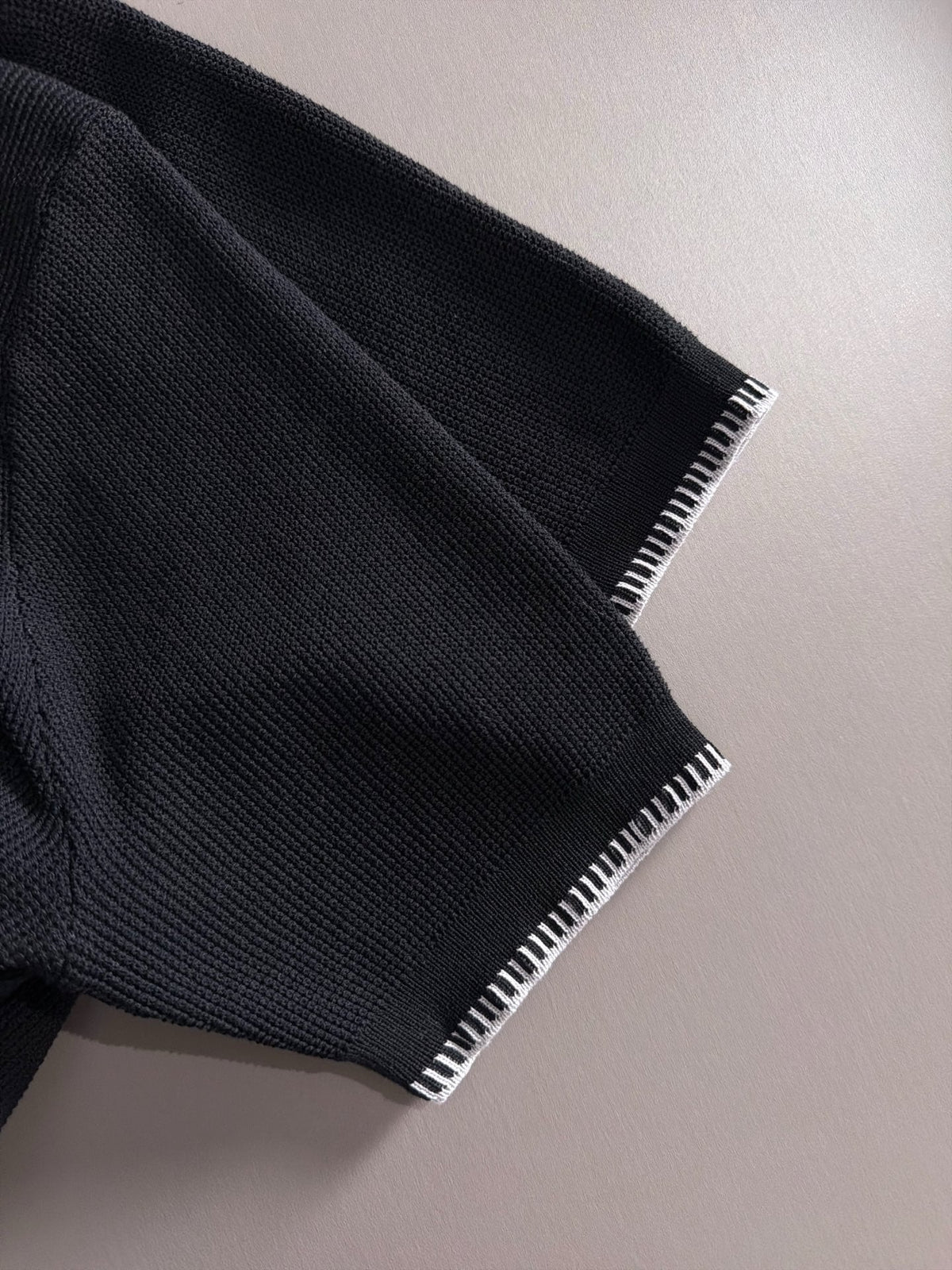 260708 High-quality new model, combed cotton yarn knitted polo shirt
