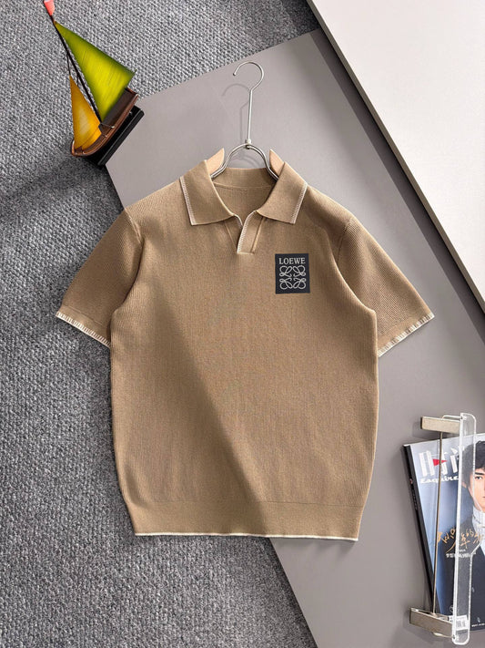 260708 High-quality new model, combed cotton yarn knitted polo shirt