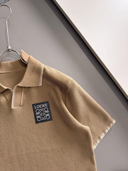 260708 High-quality new model, combed cotton yarn knitted polo shirt