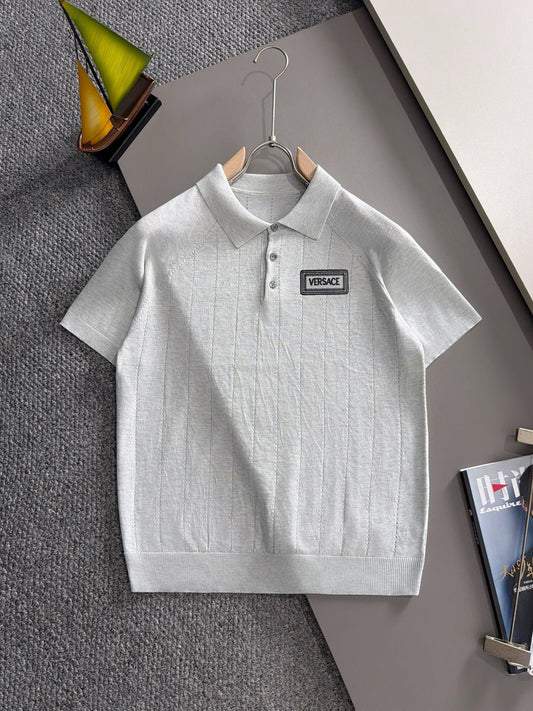 260708 High-quality new model, combed cotton yarn knitted polo shirt