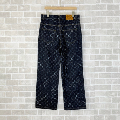 260715 New high-quality full-print collar-sewn denim suit