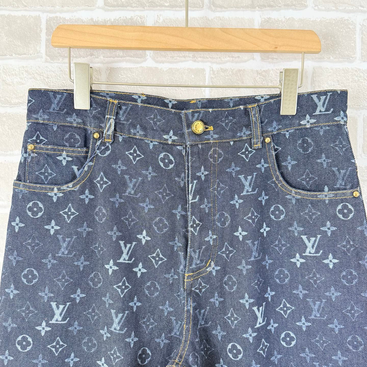 260715 New high-quality full-print collar-sewn denim suit