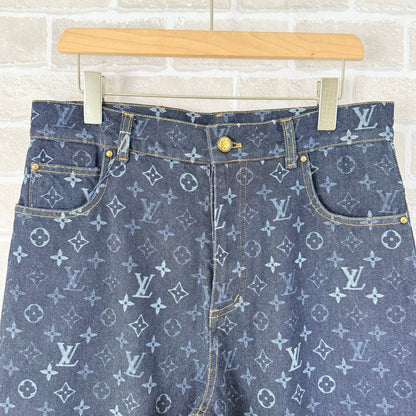 260715 New high-quality full-print collar-sewn denim suit