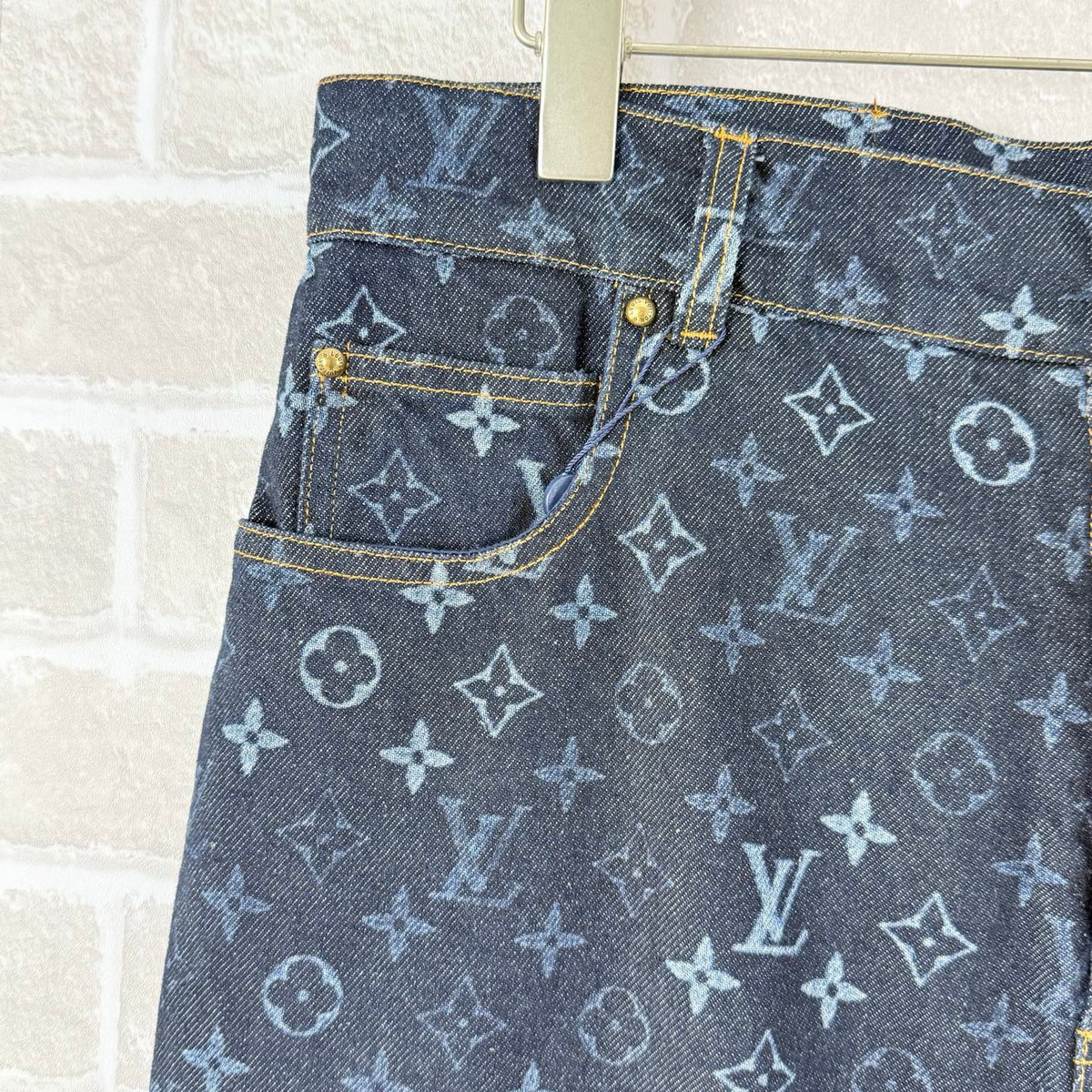 260715 New high-quality full-print collar-sewn denim suit