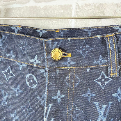 260715 New high-quality full-print collar-sewn denim suit
