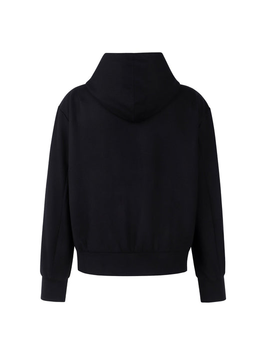 260730 New high-quality technical hooded crop top sweatshirt set with jacket