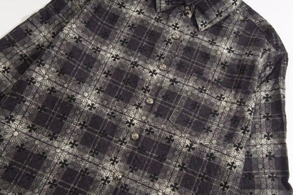 260808 New high-quality metal-checkered vintage shirt jacket