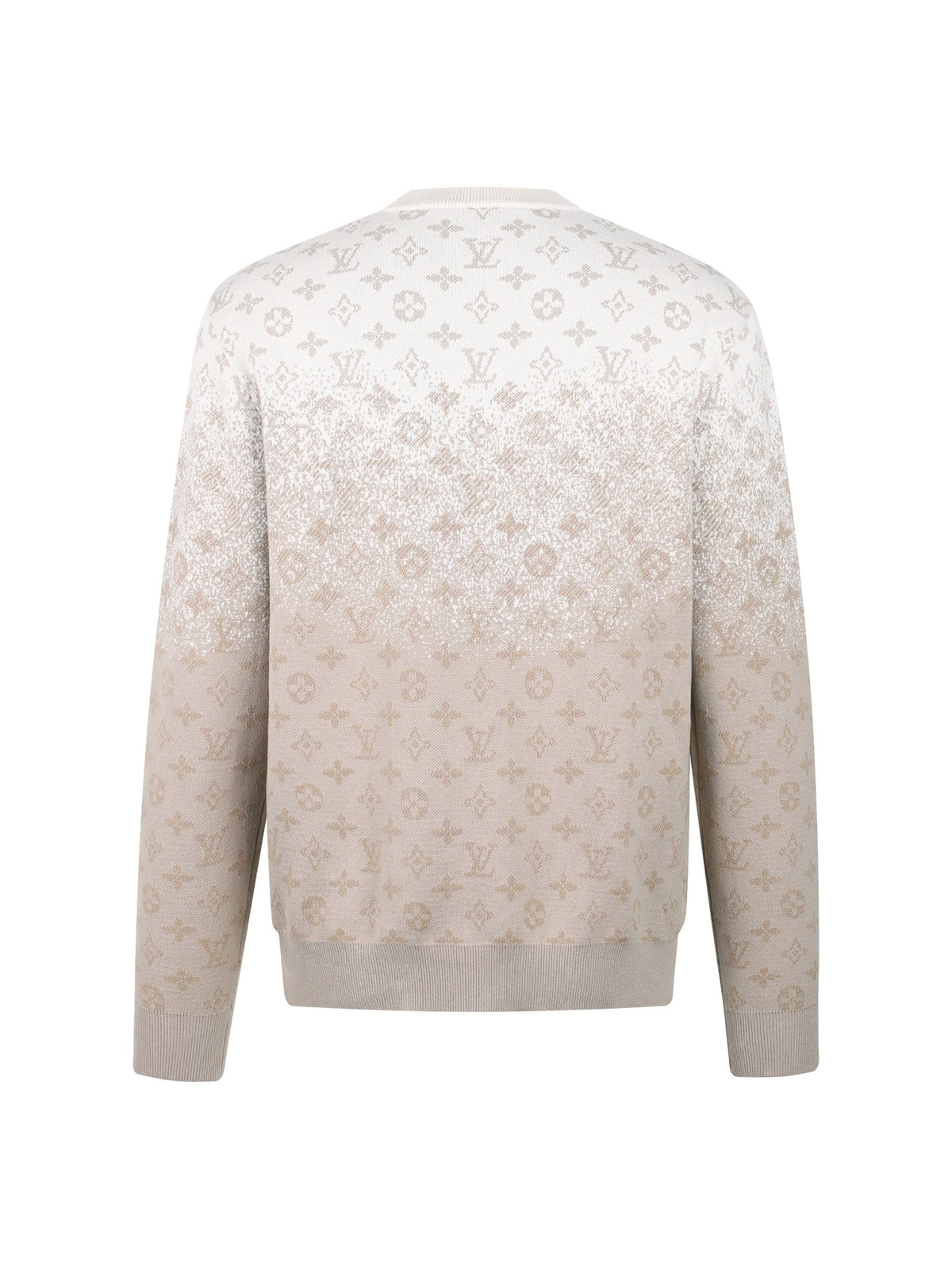 260808 New high-quality full-print long-sleeved round-neck knitted sweater