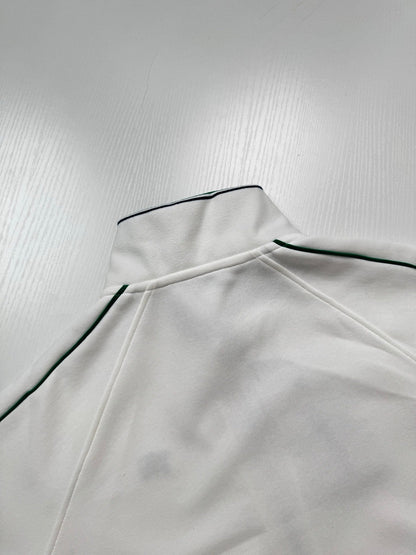 260808 New high-quality green checkered stand-up collar zipper hoodie jacket