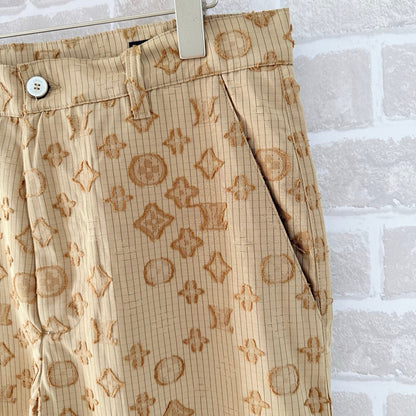 260808 New high-quality vintage patterned casual pants