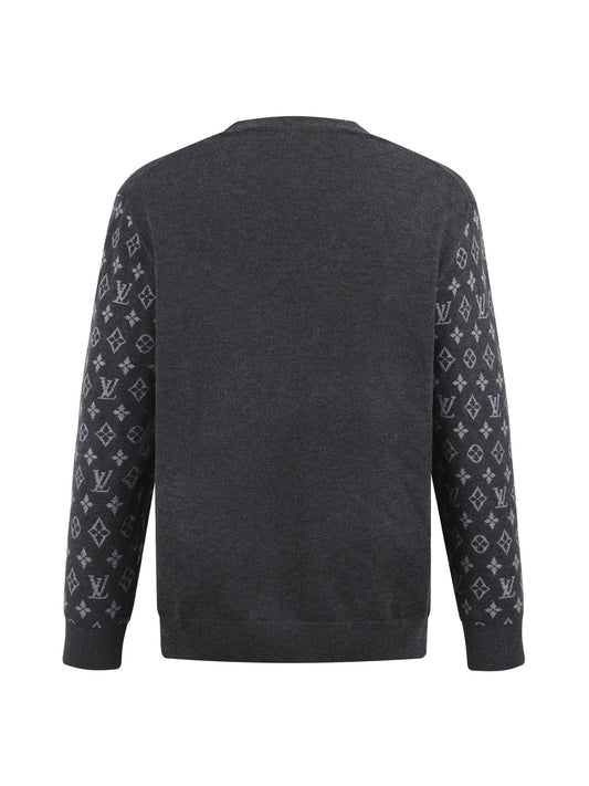 260808 New high-quality cashmere blended and stitched sleeve knitted cardigan