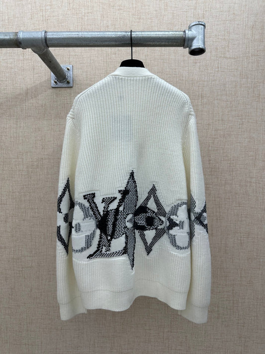 260808 New high-quality detailed V-neck cardigan style