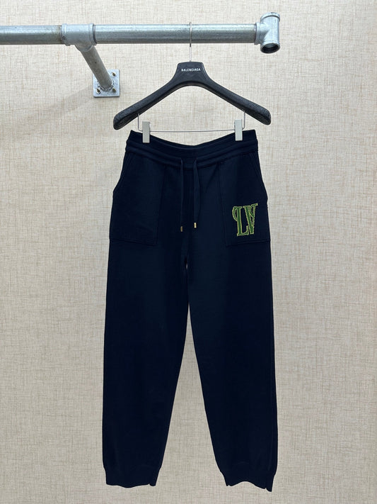 260808 New high-quality cotton and wool blended double-sided material jogging pants