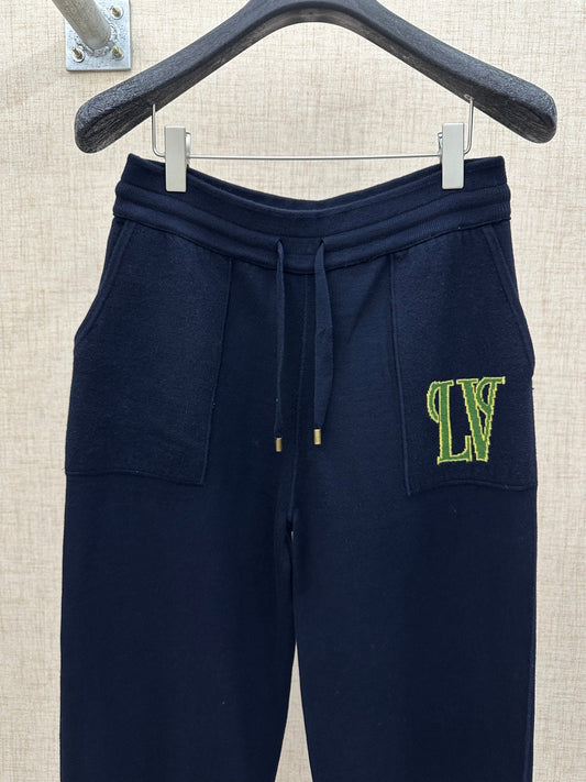 260808 New high-quality cotton and wool blended double-sided material jogging pants