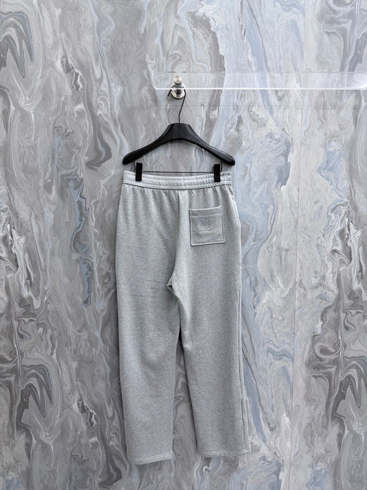260808 New high-quality cotton jacquard custom fabric knitted sports pants