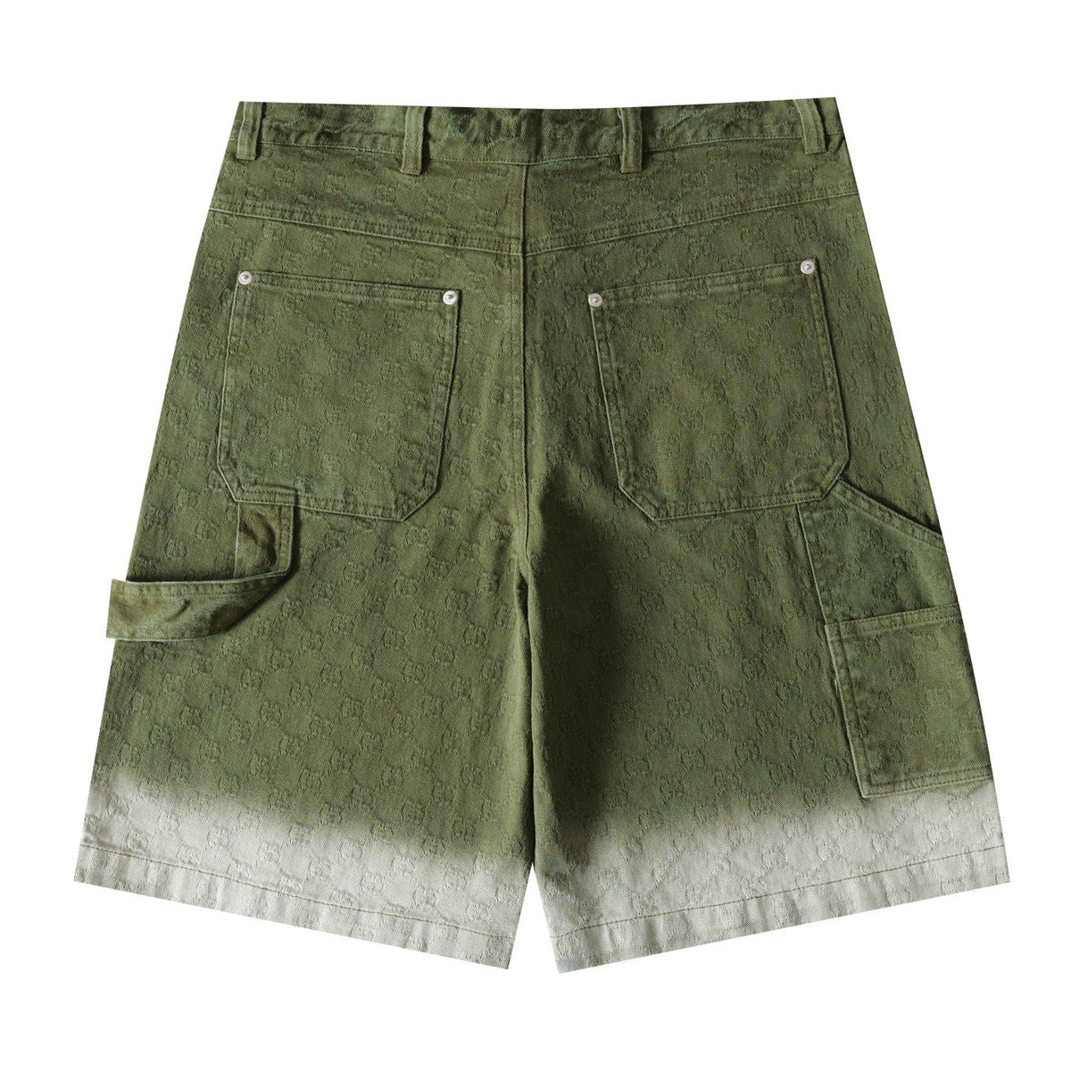 260813 New high-quality gradient-patterned double-G jacquard shorts with subtle texture