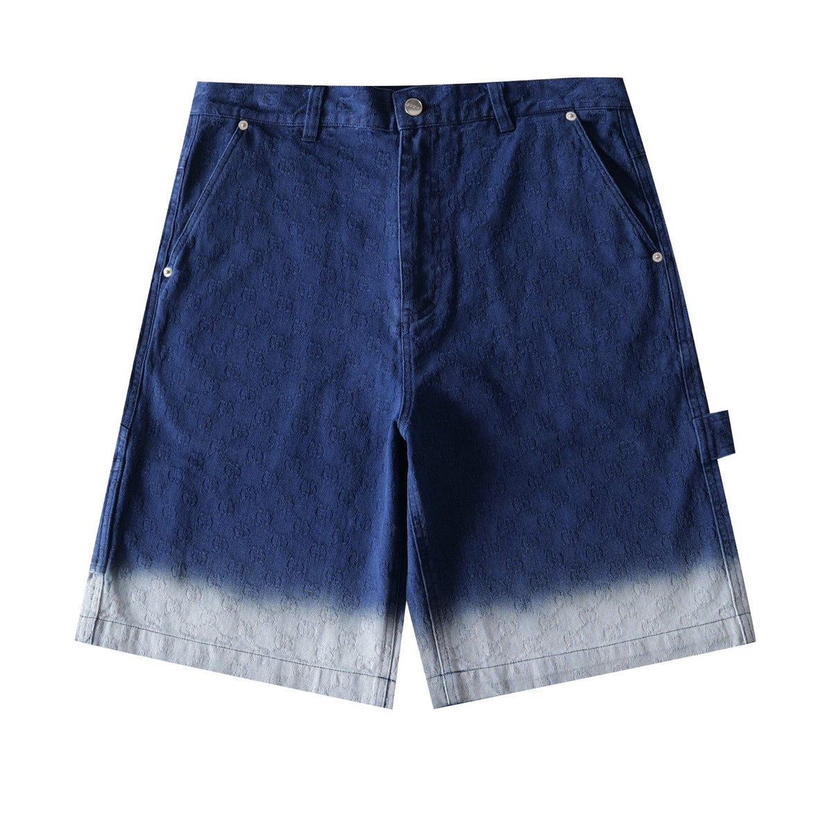 260813 New high-quality gradient-patterned double-G jacquard shorts with subtle texture