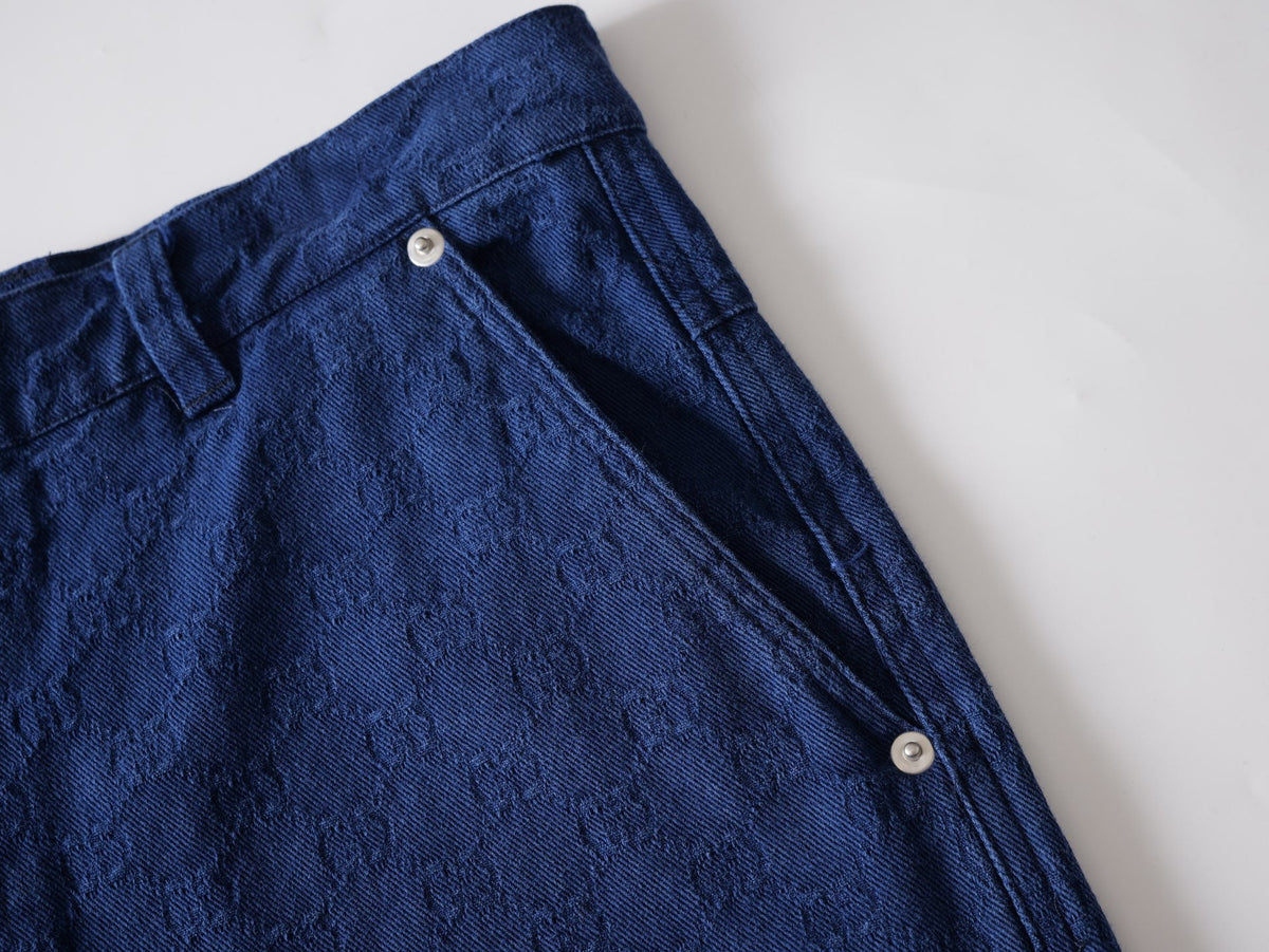 260813 New high-quality gradient-patterned double-G jacquard shorts with subtle texture