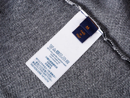 260813 New high-quality optical illusion old-age wrinkled striped knitted short-sleeved shirt