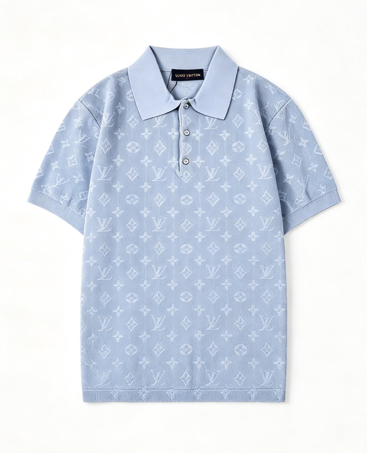 260813 New high-quality short-sleeved buttoned full-print POLO shirt