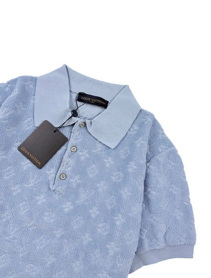 260813 New high-quality short-sleeved buttoned full-print POLO shirt