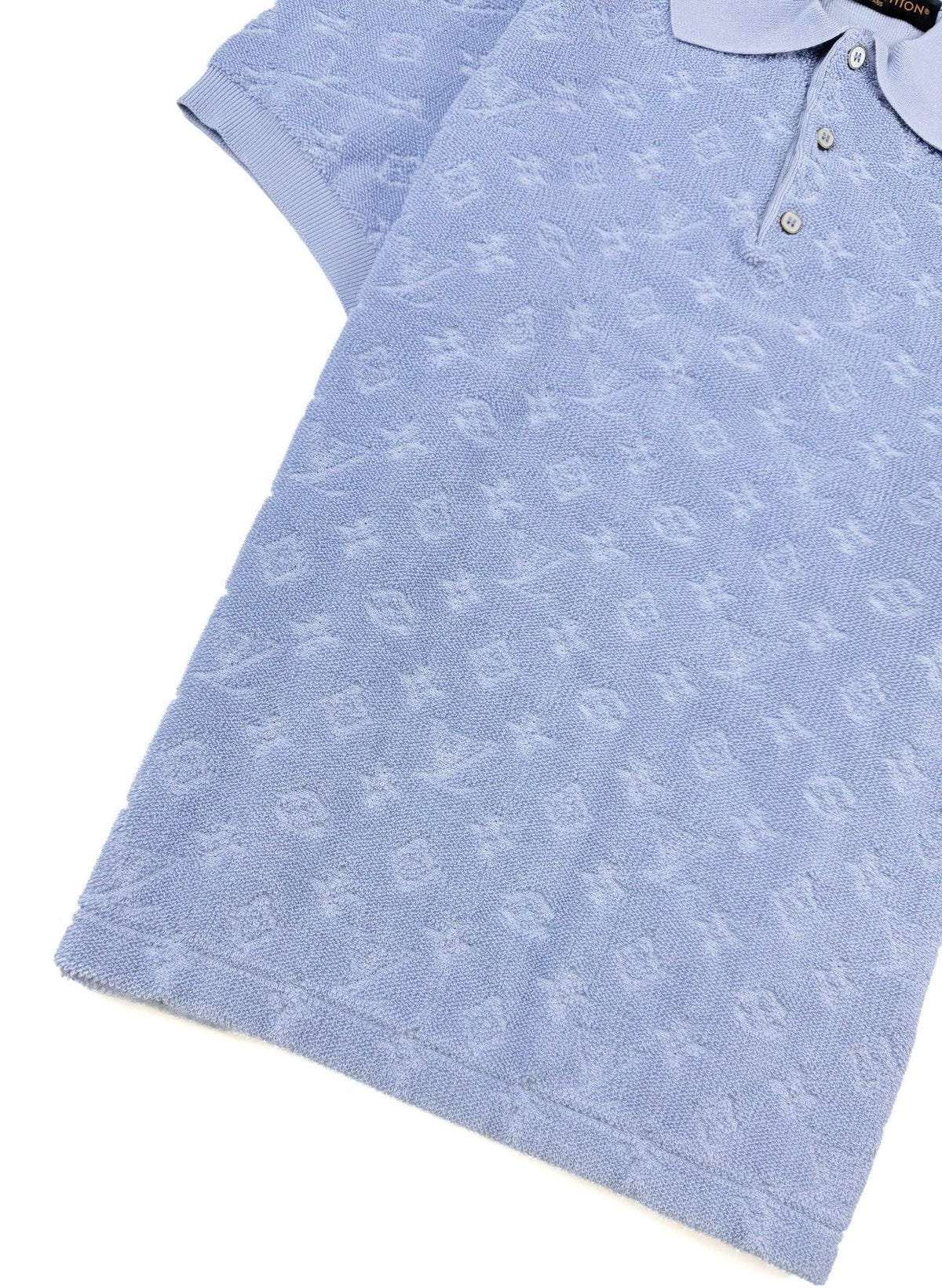 260813 New high-quality short-sleeved buttoned full-print POLO shirt