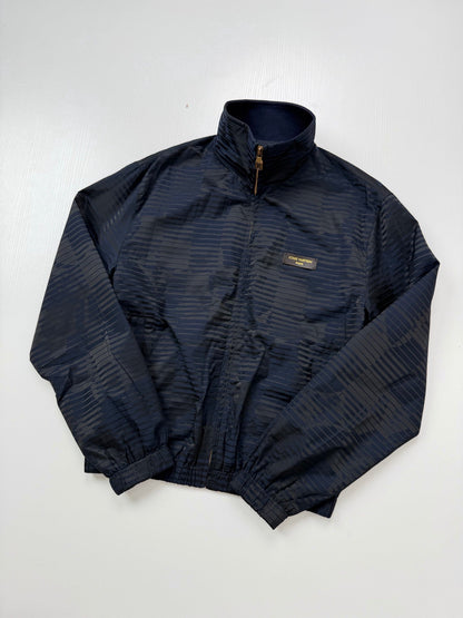 260813 ew high-quality textured jacquard blended V-neck zipper jacket with collar
