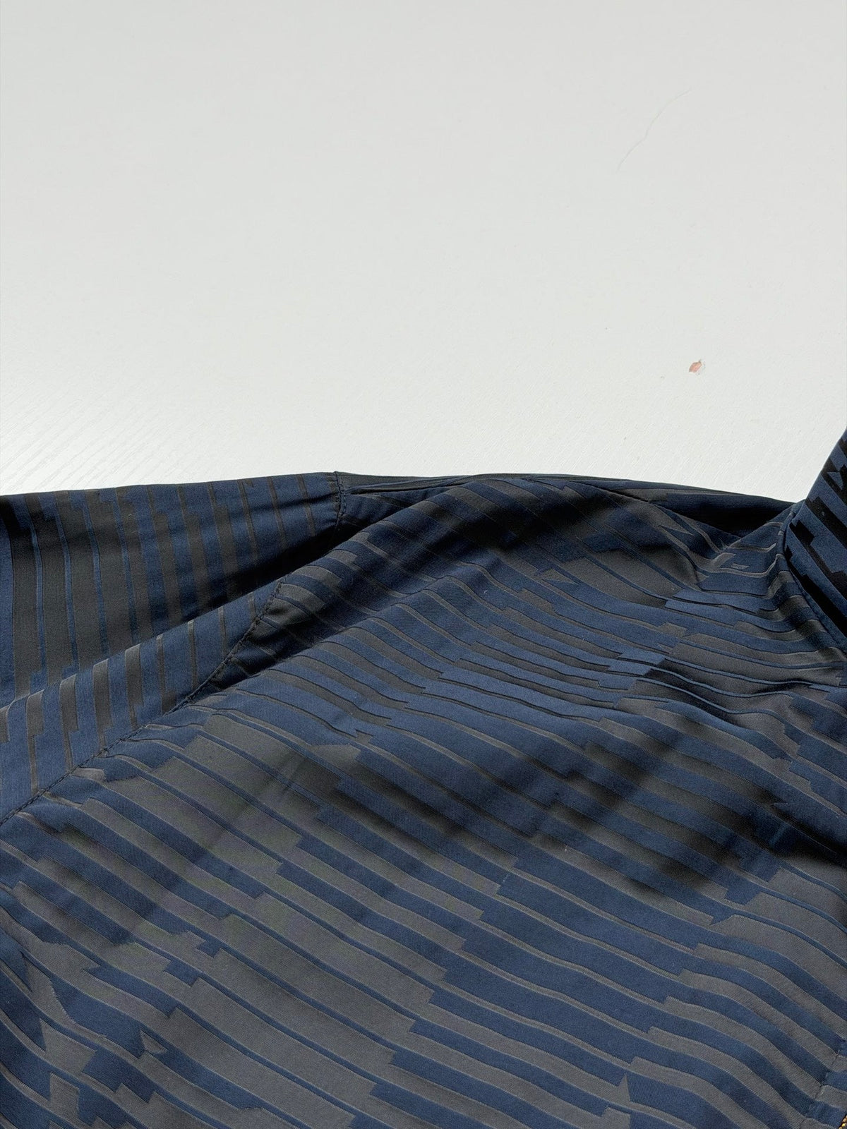 260813 ew high-quality textured jacquard blended V-neck zipper jacket with collar