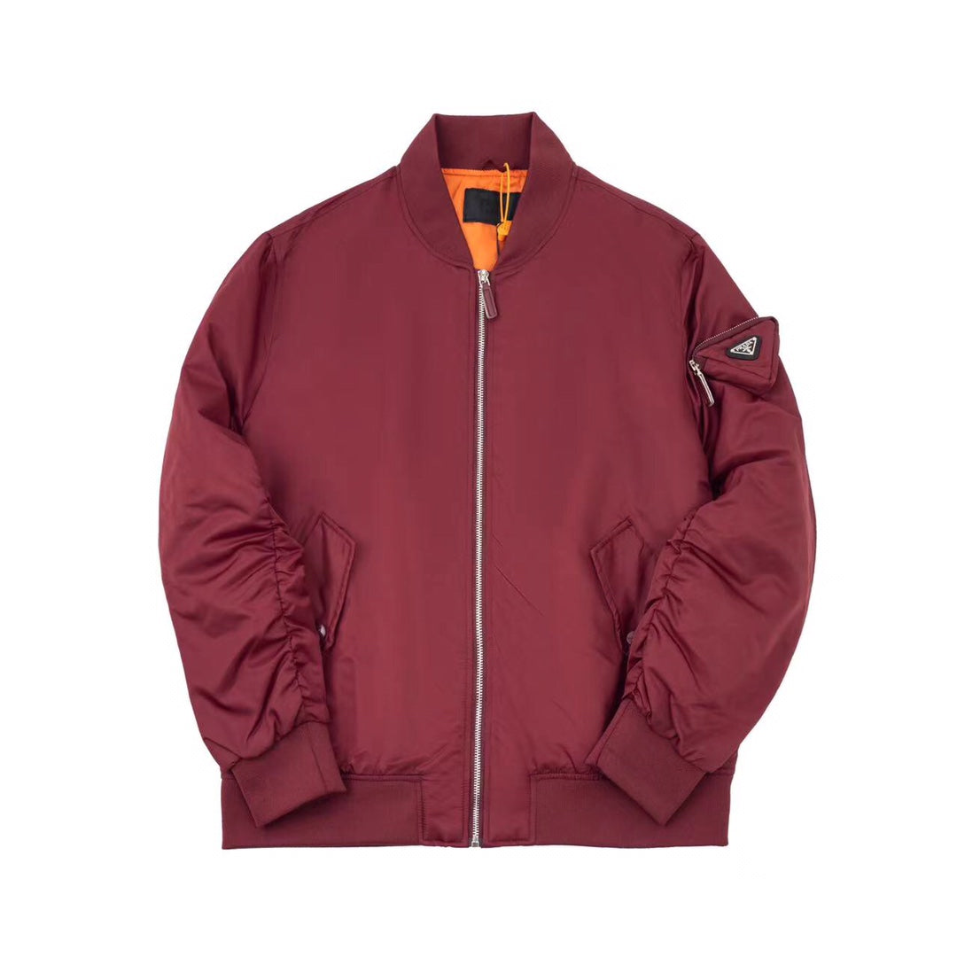 260813 New high-quality triangular-shaped flight jacket coat