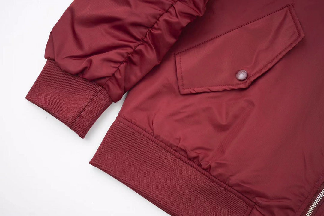 260813 New high-quality triangular-shaped flight jacket coat