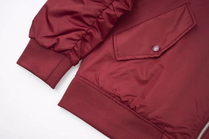 260813 New high-quality triangular-shaped flight jacket coat