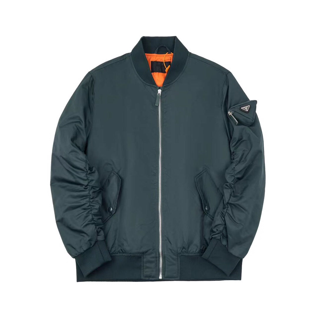 260813 New high-quality triangular-shaped flight jacket coat