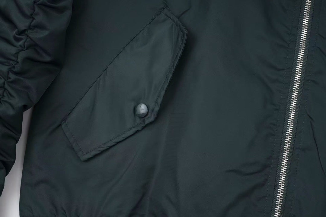 260813 New high-quality triangular-shaped flight jacket coat
