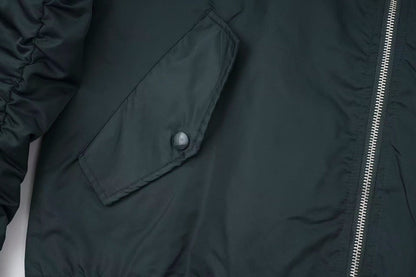 260813 New high-quality triangular-shaped flight jacket coat