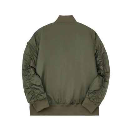 260813 New high-quality triangular-shaped flight jacket coat