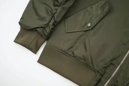 260813 New high-quality triangular-shaped flight jacket coat