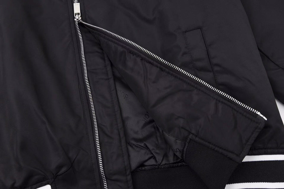 260813 New high-quality embroidered lettering cotton-padded pilot jacket coat