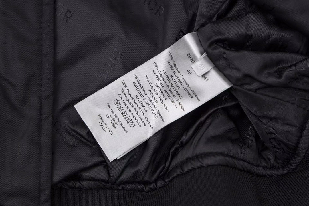 260813 New high-quality embroidered lettering cotton-padded pilot jacket coat