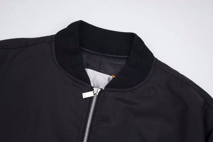 260813 New high-quality embroidered lettering cotton-padded pilot jacket coat