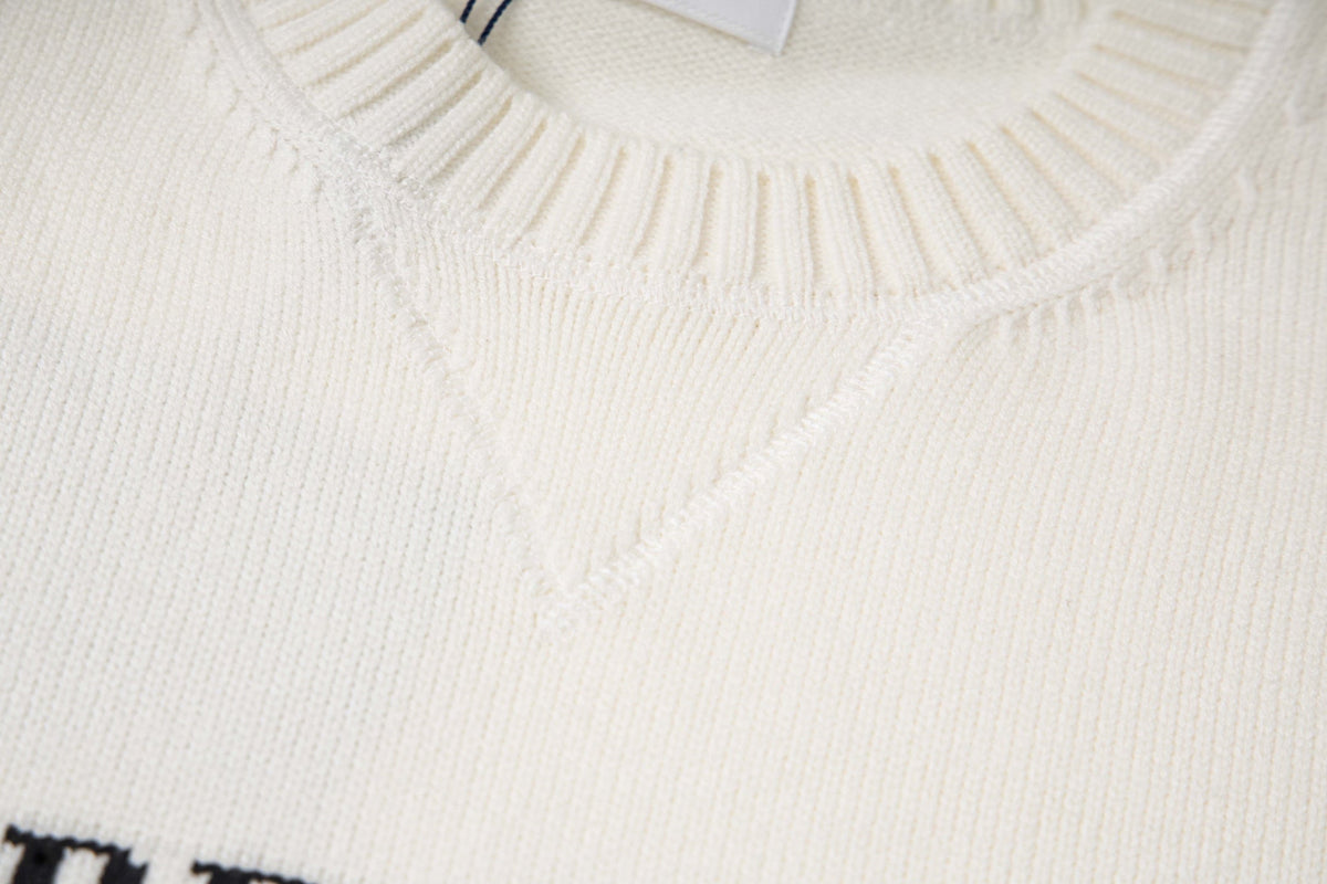 260813 New high-quality simple round-neck sweater