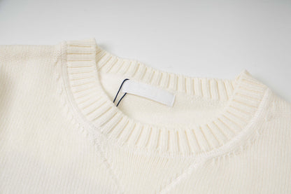 260813 New high-quality simple round-neck sweater