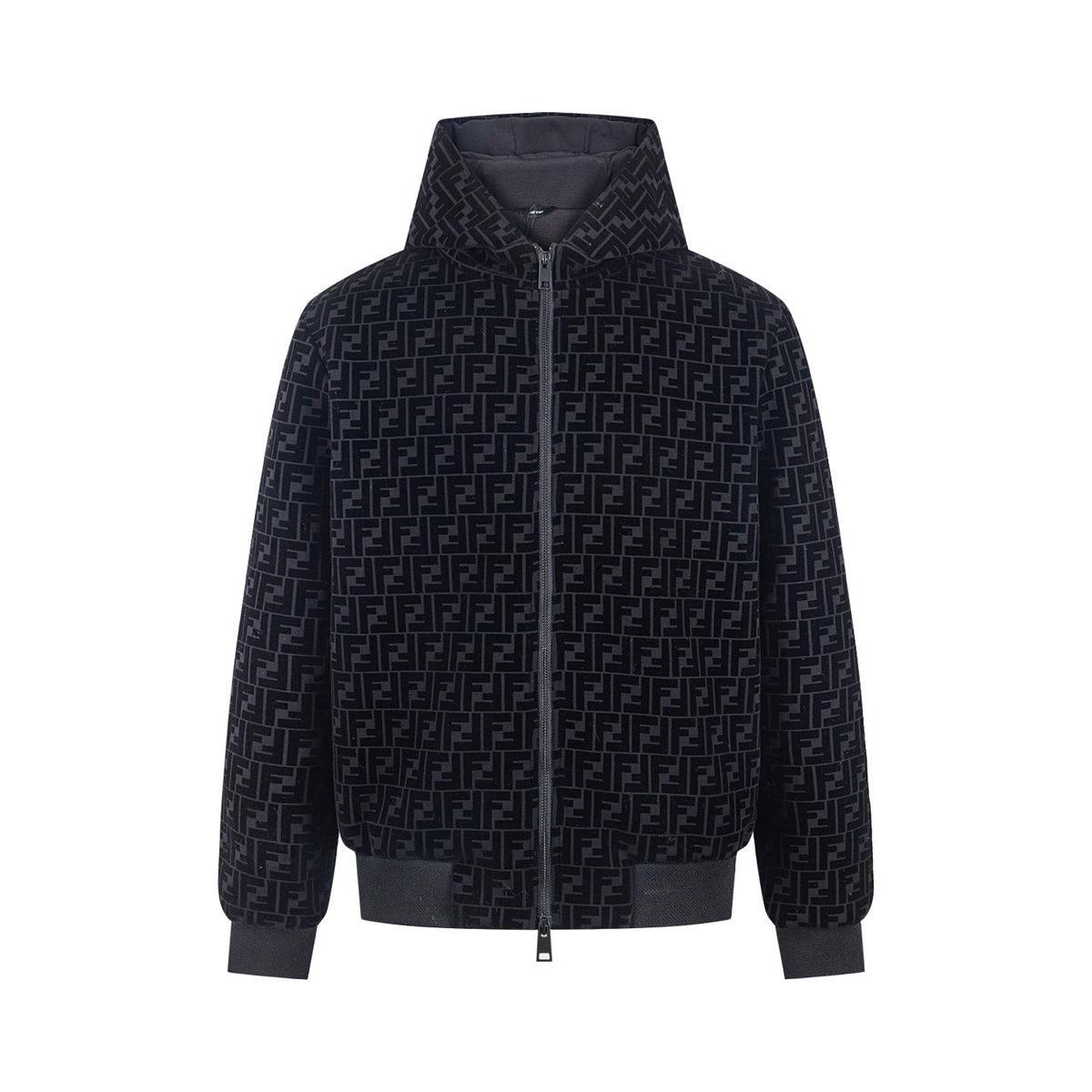 260813 New high-quality plush embroidery full-print hooded jacket coat