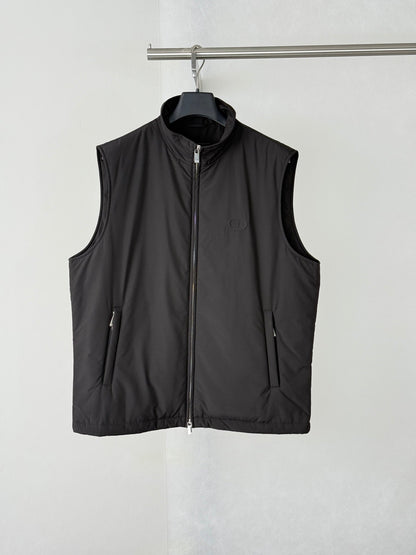 260813 New high-quality embroidered and pressed stand-up collar cotton jacket and vest