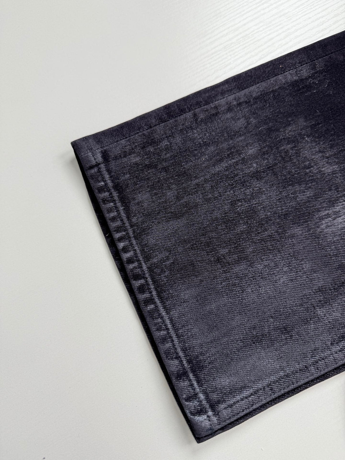 260813 New high-quality gradient distressed printed suede jeans