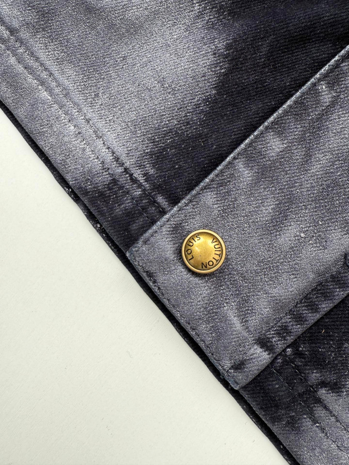 260813 New high-quality gradient distressed corduroy collar fleece denim workwear jacket