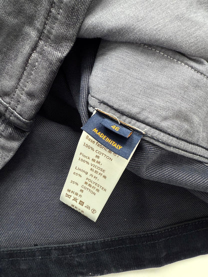 260813 New high-quality gradient distressed corduroy collar fleece denim workwear jacket